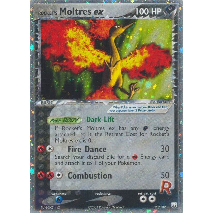 Image for Rocket's Moltres ex (100/109) (RR) - Pokemon