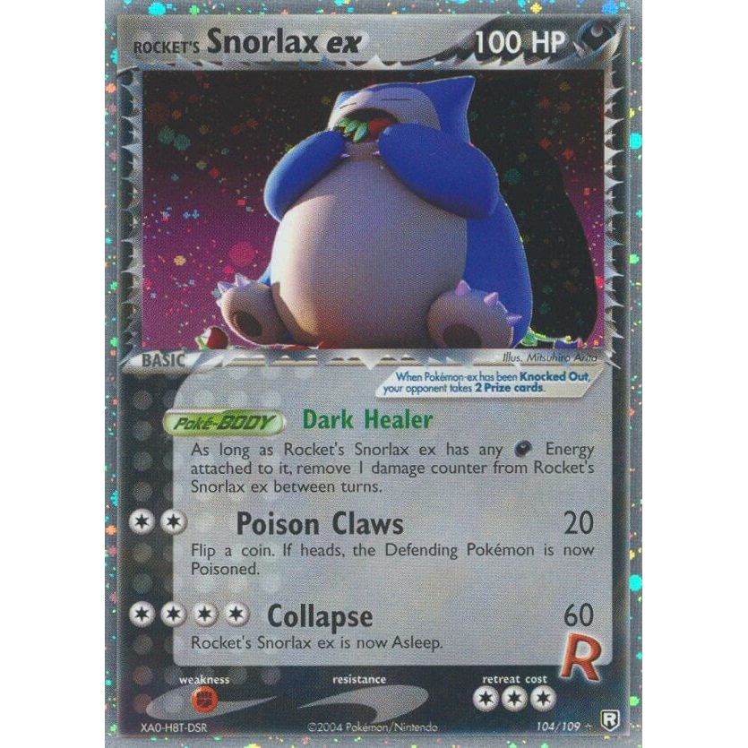 Image for Rocket's Snorlax ex (104/109) (RR) - Pokemon