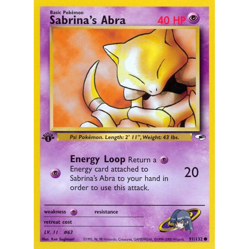 Image for Sabrina's Abra (091/132) (G1) - Pokemon