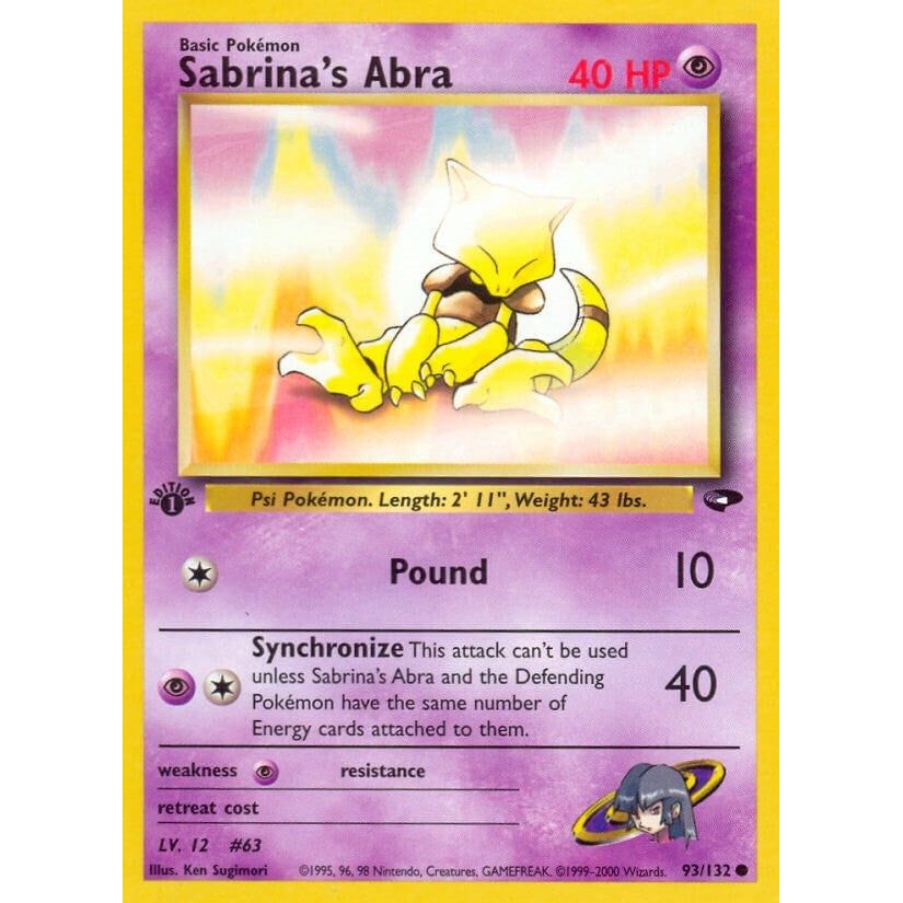 Image for Sabrina's Abra (93) (093/132) (G2) - Pokemon