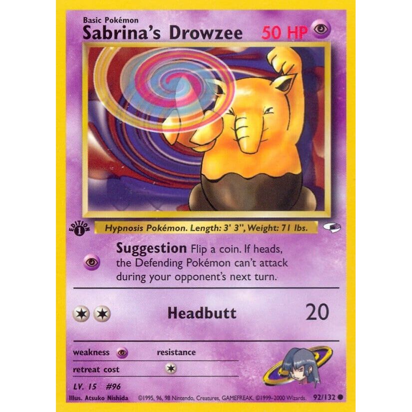 Image for Sabrina's Drowzee (092/132) (G1) - Pokemon