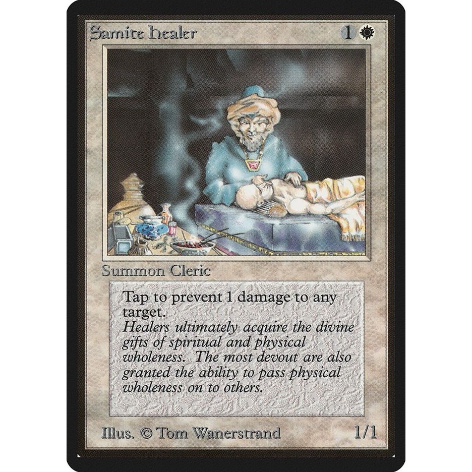 Image for Samite Healer (LEB) - Magic: The Gathering