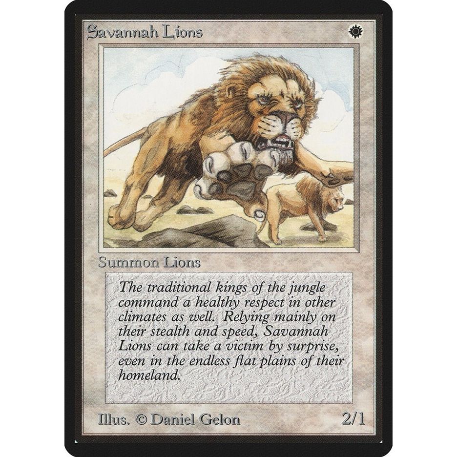 Image for Savannah Lions (LEB) - Magic: The Gathering