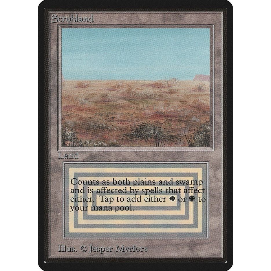Image for Scrubland (LEB) - Magic: The Gathering