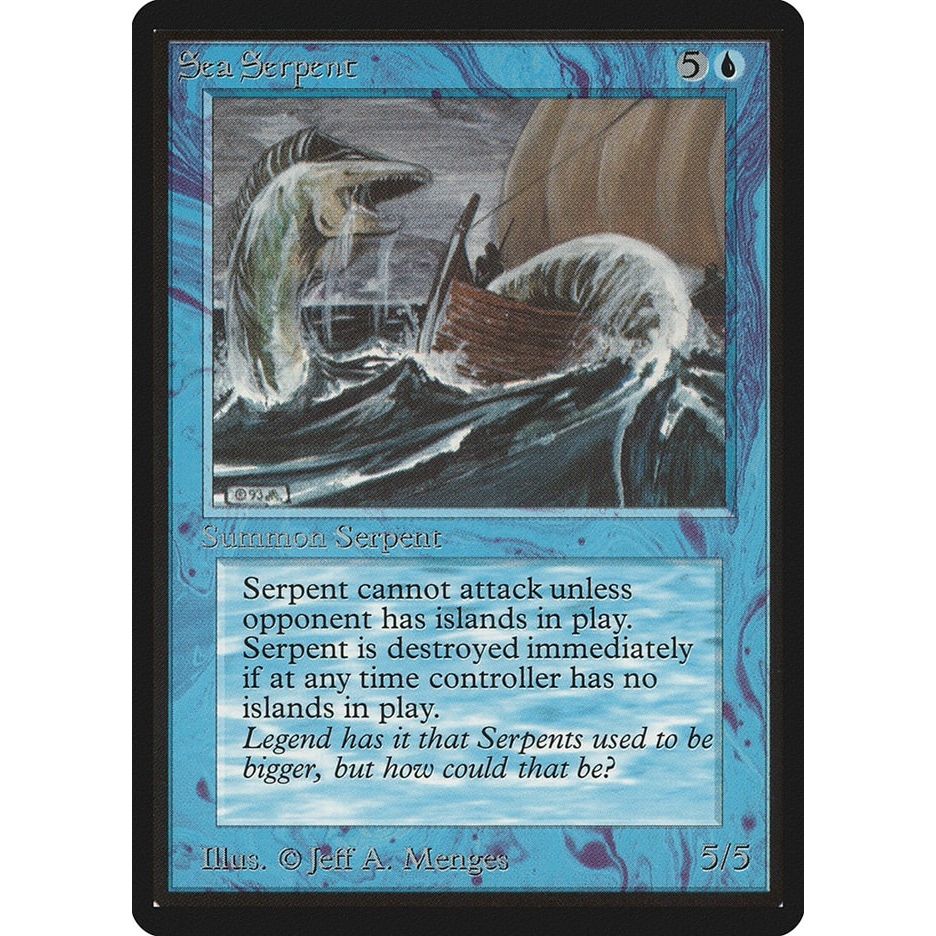 Image for Sea Serpent (LEB) - Magic: The Gathering
