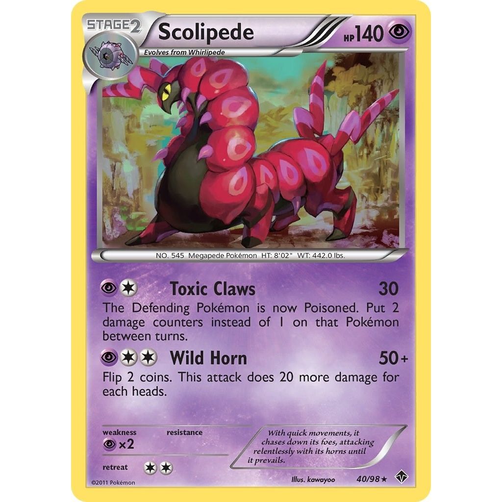 Image for Scolipede (40/98) (EPO) - Pokemon