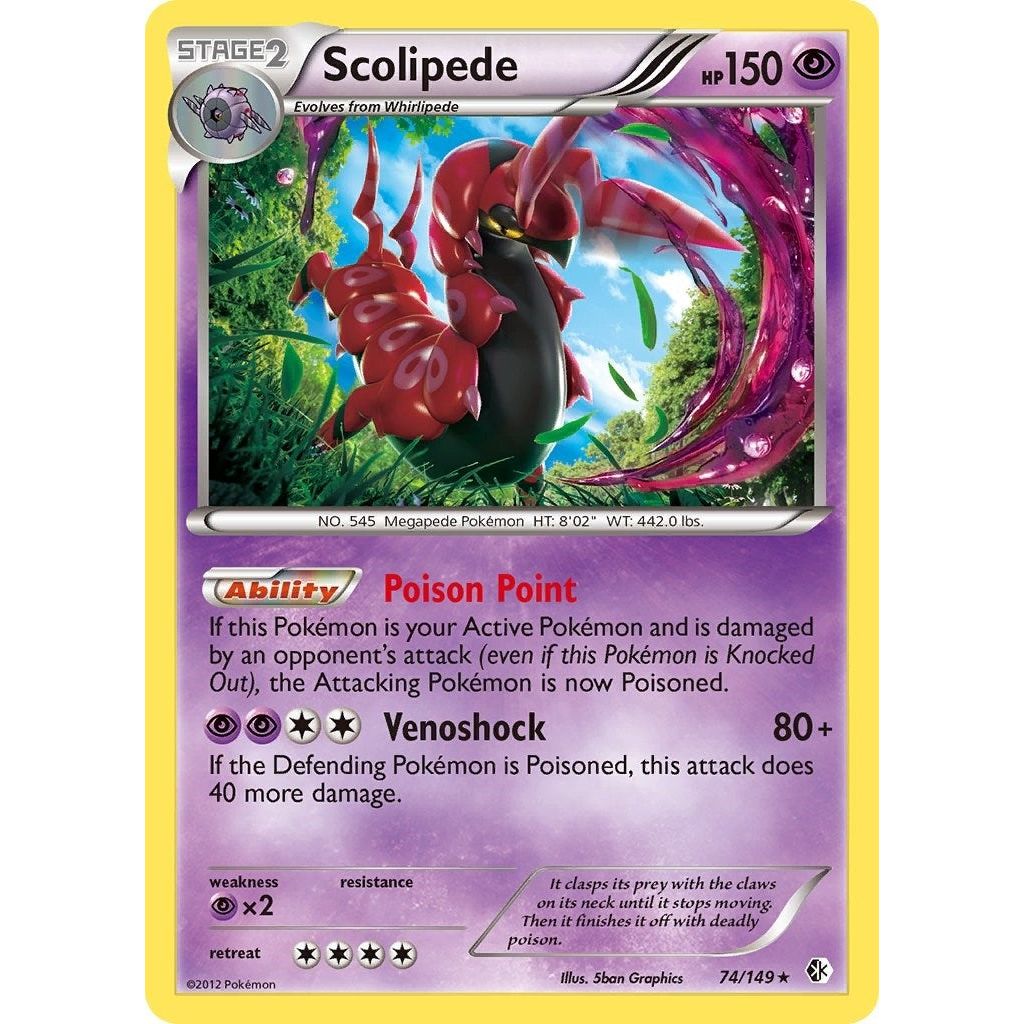 Image for Scolipede (74/149) (BCR) - Pokemon