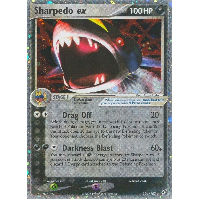 Image for Sharpedo ex (104/107) (DX) - Pokemon