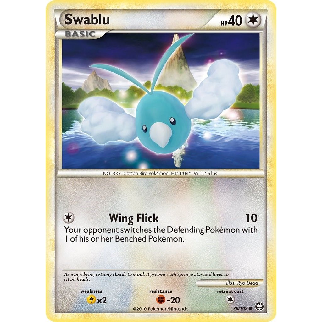 Image for Swablu (78/102) (TM) - Pokemon