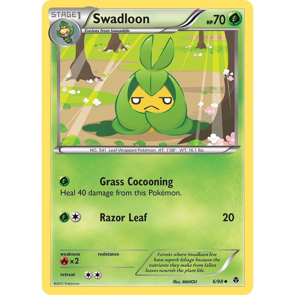 Image for Swadloon (6) (6/98) (EPO) - Pokemon