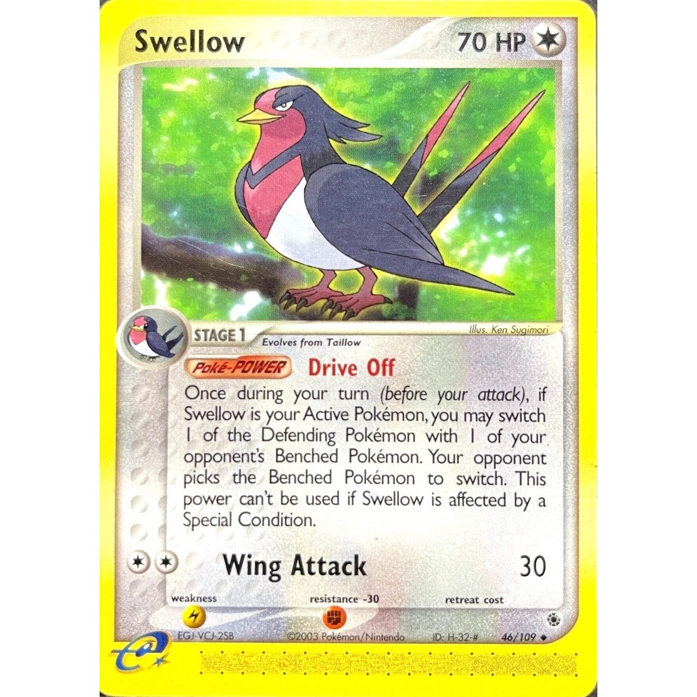 Image for Swellow (46/109) (RS) - Pokemon