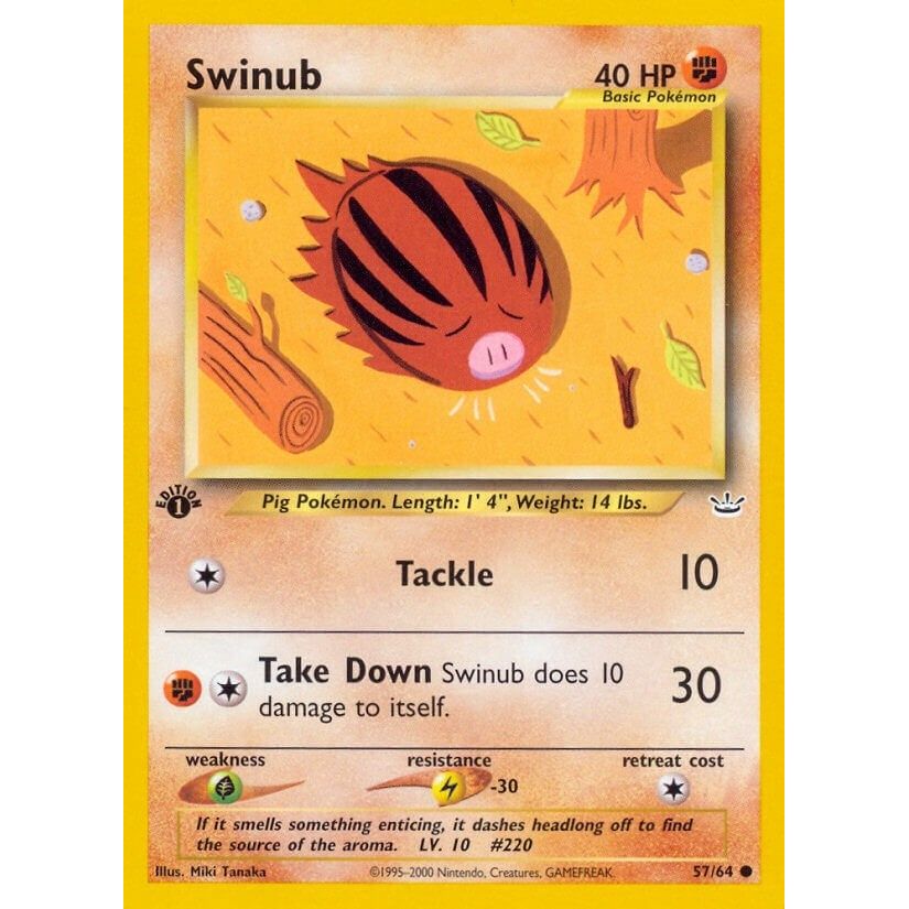 Image for Swinub (57/64) (N3) - Pokemon