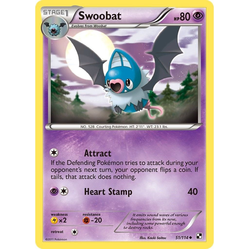 Image for Swoobat (51/114) (BLW) - Pokemon