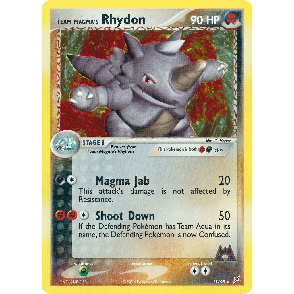Image for Team Magma's Rhydon (11/95) (MA) - Pokemon