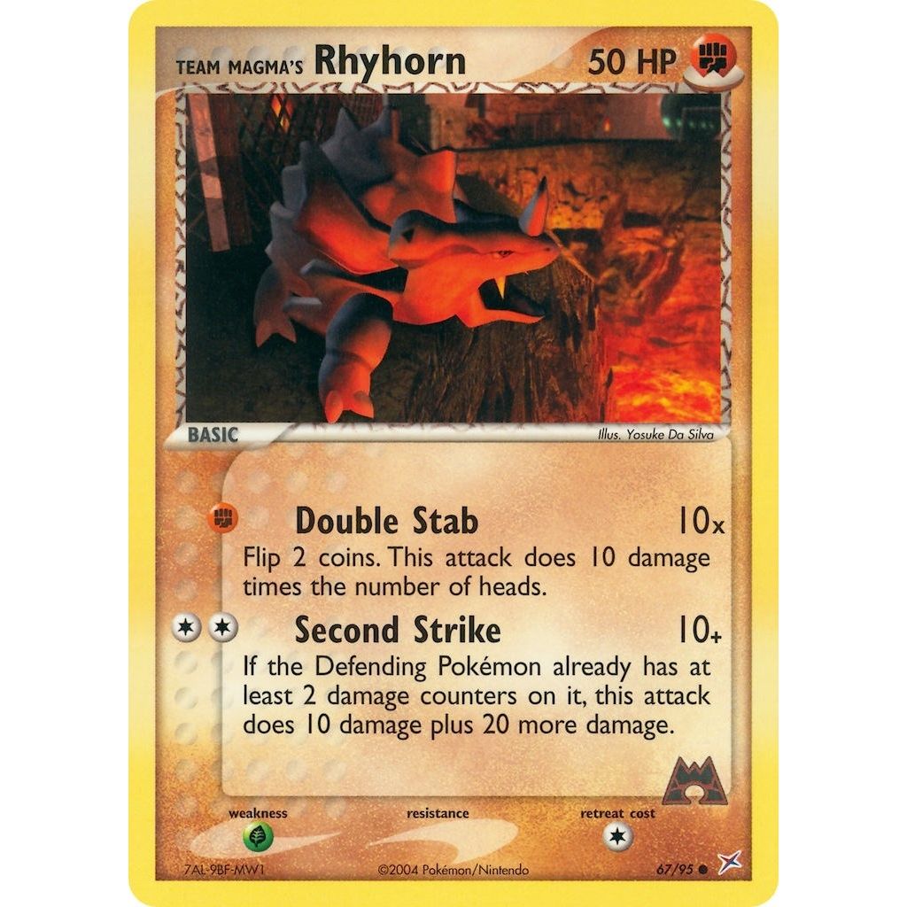 Image for Team Magma's Rhyhorn (67/95) (MA) - Pokemon