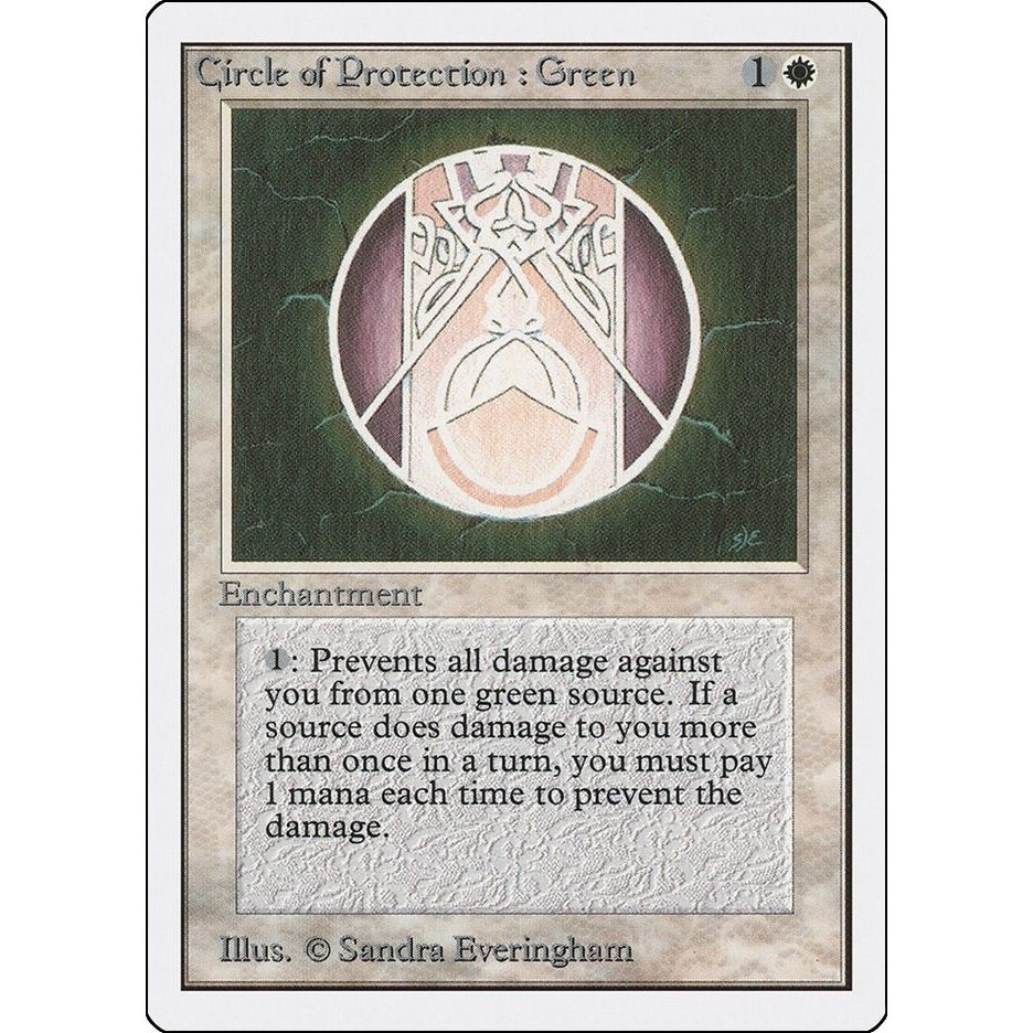Image for Circle of Protection: Green (2ED) - Magic: The Gathering