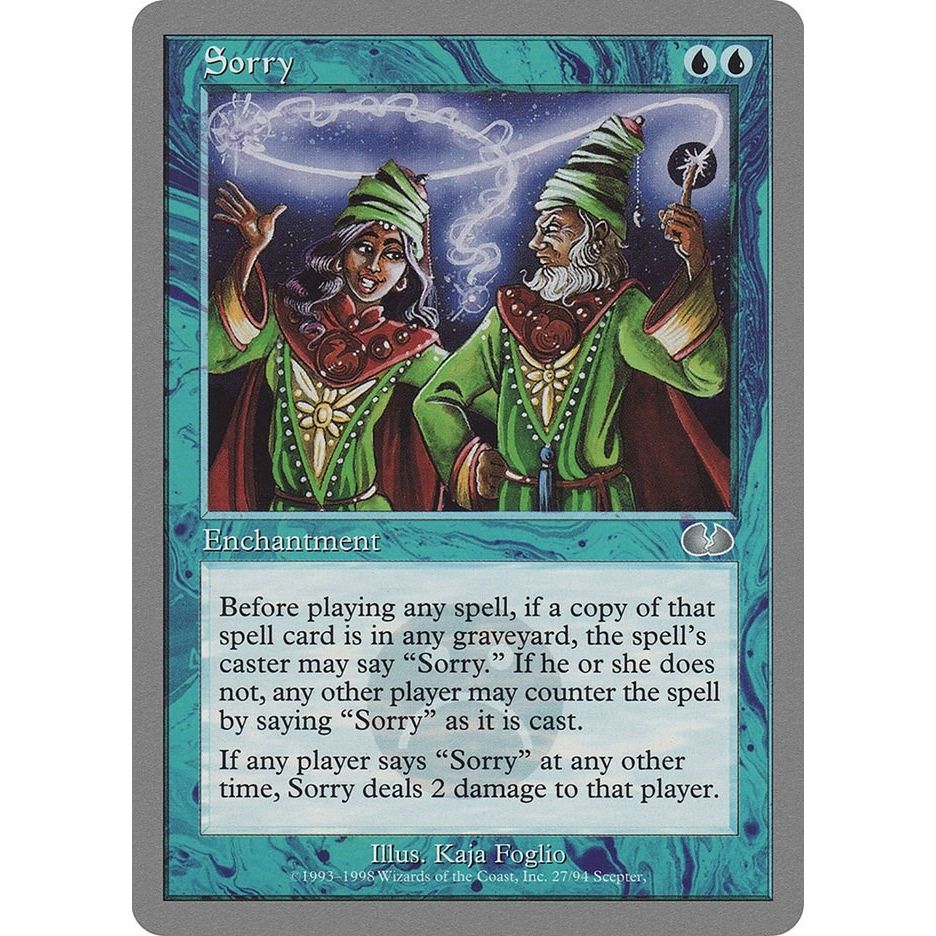 Image for Sorry (27) (UGL) - Magic: The Gathering