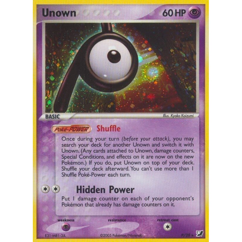 Image for Unown (P) (P/28) (UF) - Pokemon