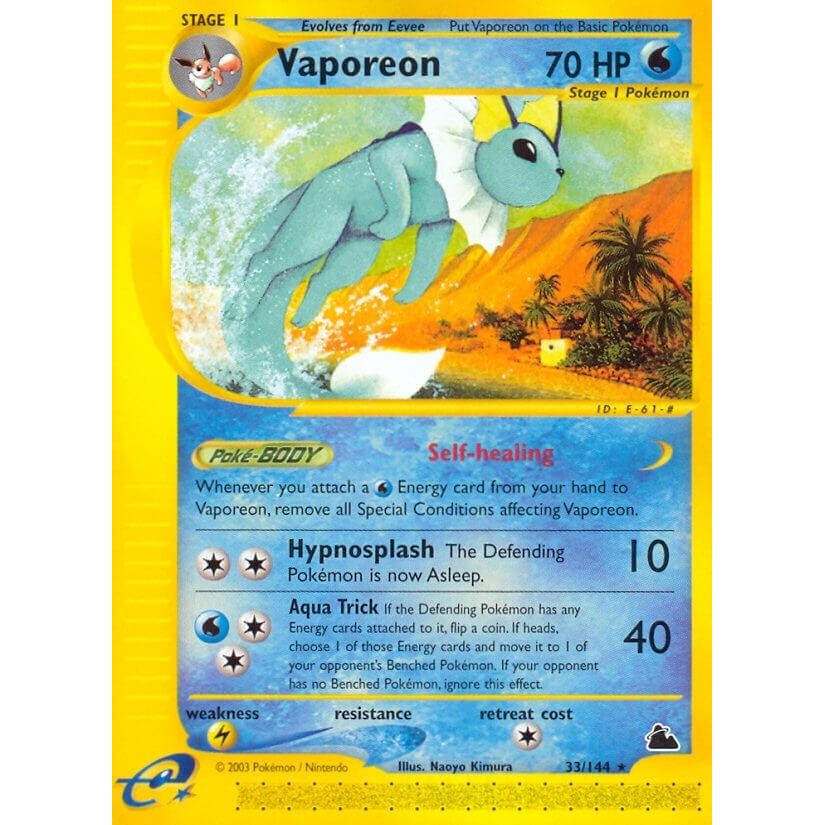 Image for Vaporeon (033/144) (SK) - Pokemon