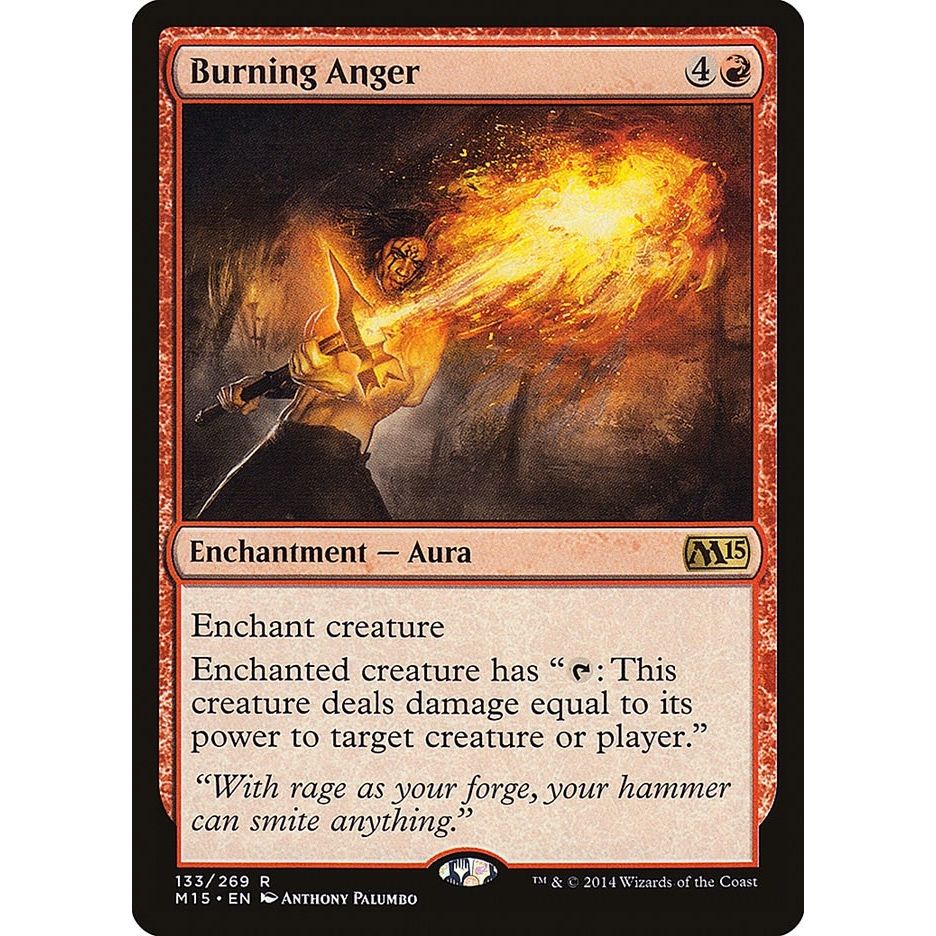 Image for Burning Anger (133) (M15) - Magic: The Gathering