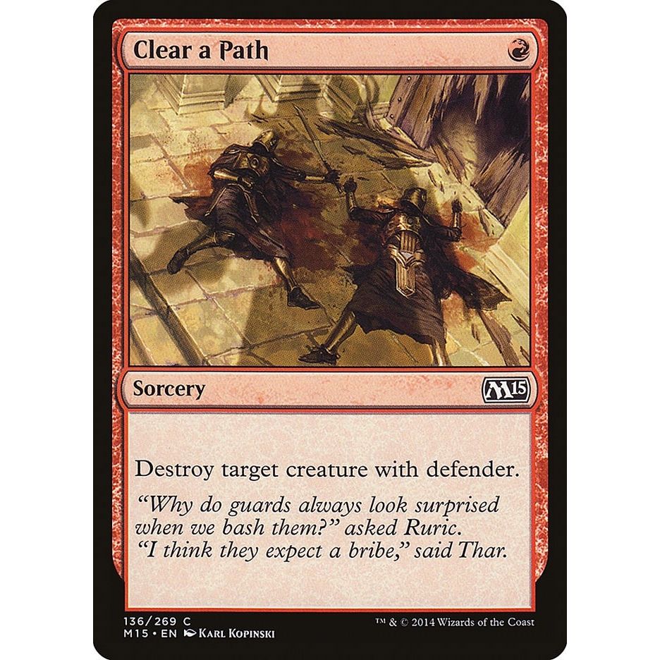 Image for Clear a Path (136) (M15) - Magic: The Gathering