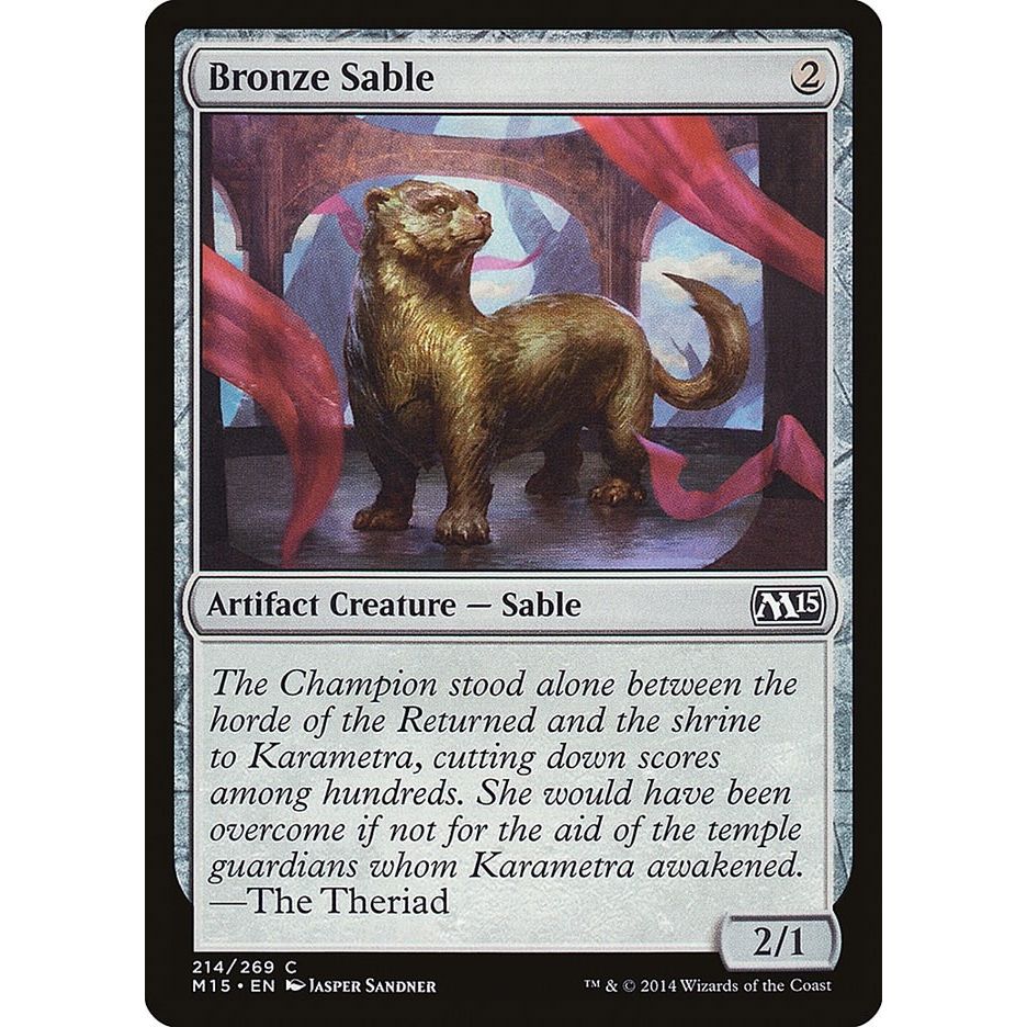 Image for Bronze Sable (214) (M15) - Magic: The Gathering