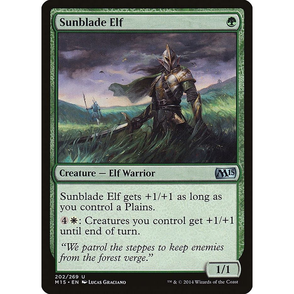 Image for Sunblade Elf (202) (M15) - Magic: The Gathering