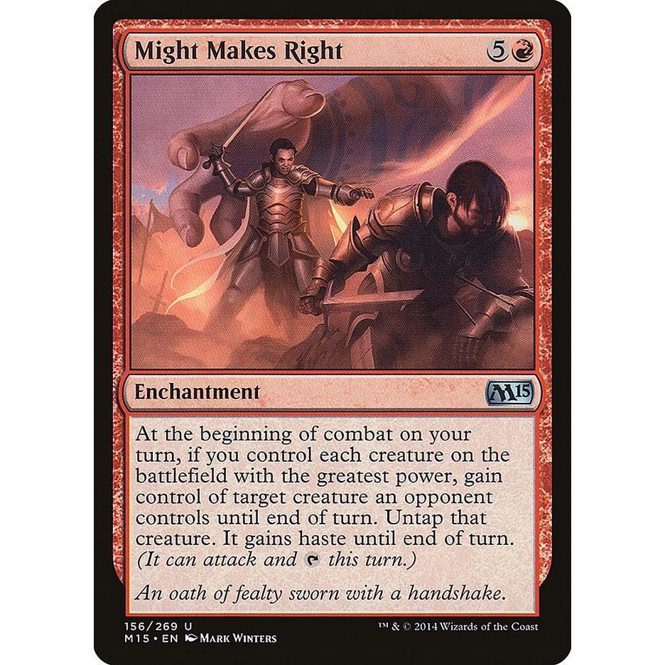 Image for Might Makes Right (156) (M15) - Magic: The Gathering