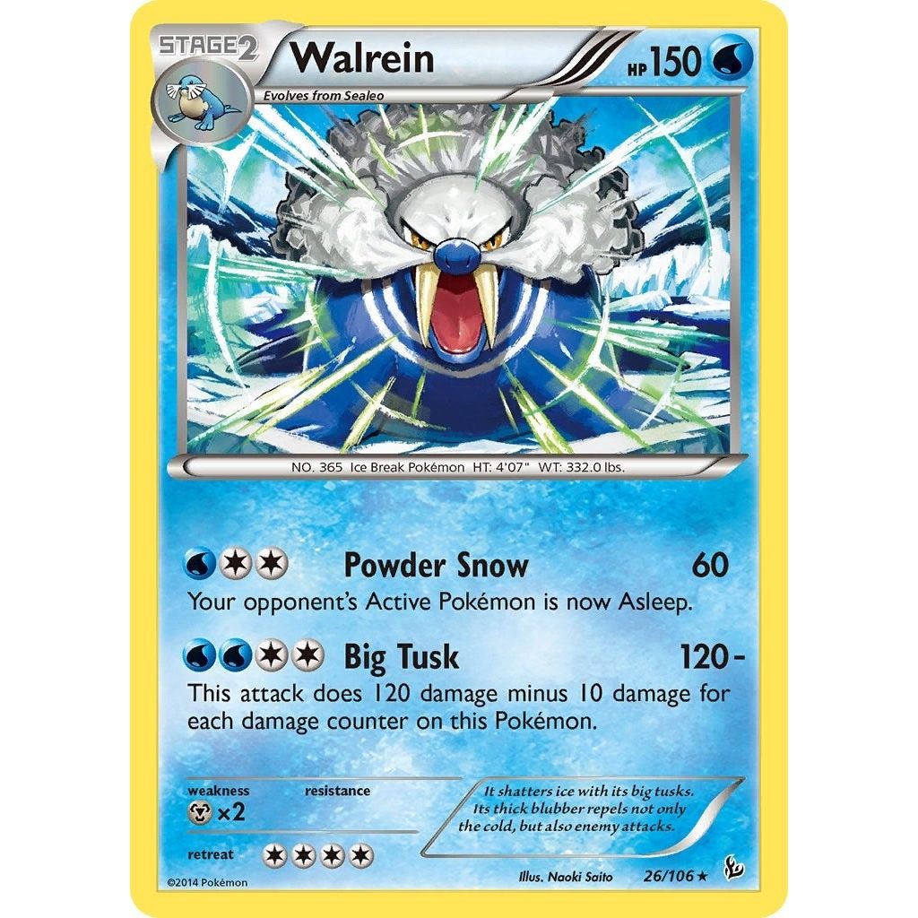 Image for Walrein (26/106) (FLF) - Pokemon