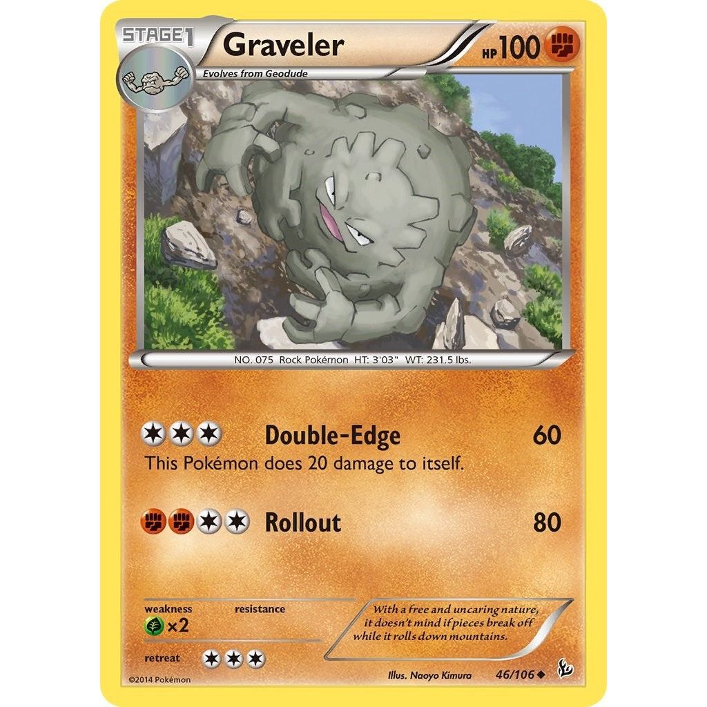 Image for Graveler (46/106) (FLF) - Pokemon