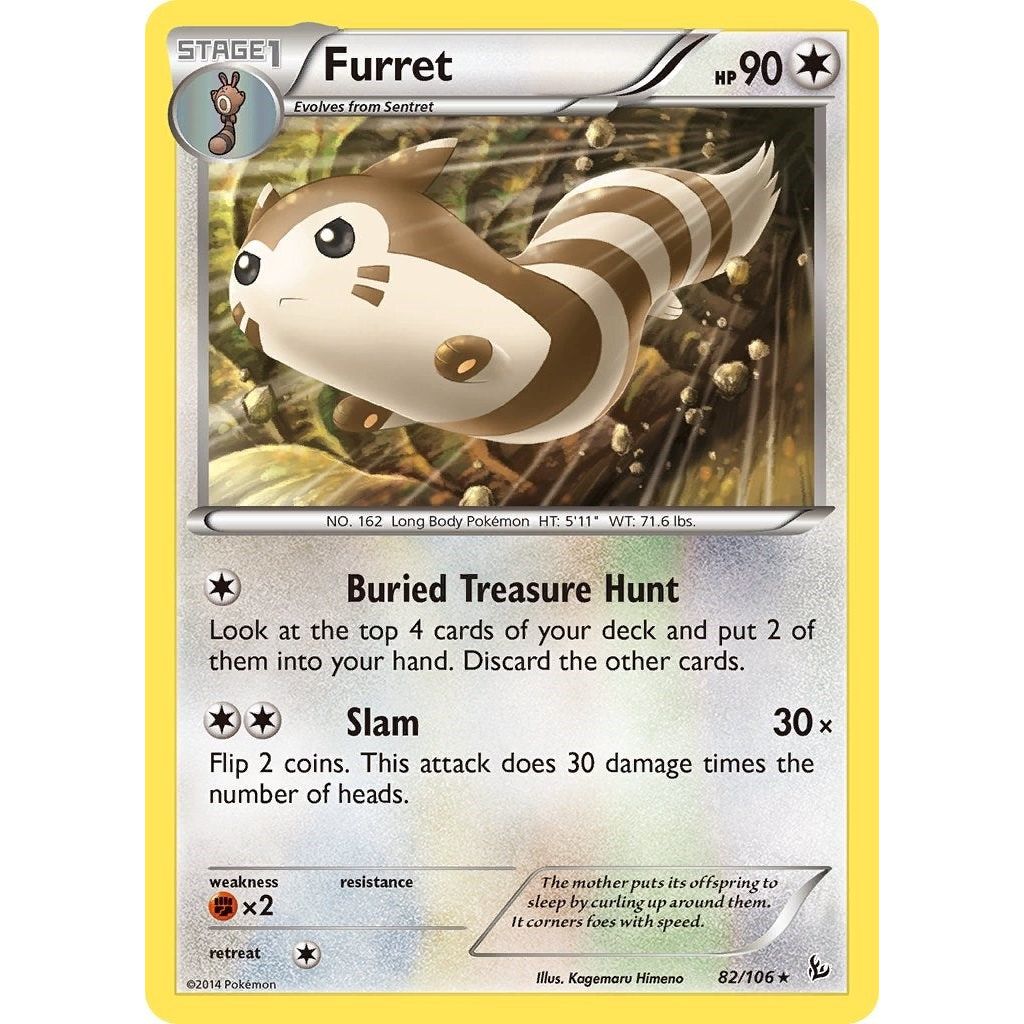 Image for Furret (82/106) (FLF) - Pokemon