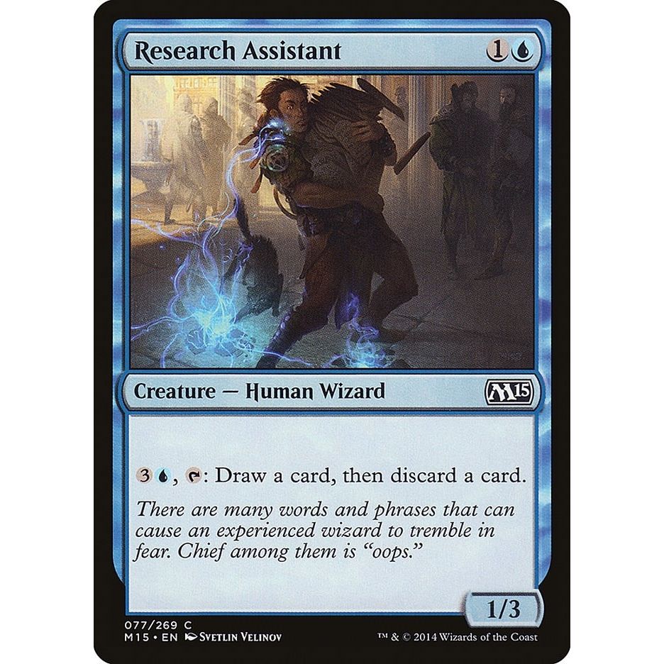 Image for Research Assistant (77) (M15) - Magic: The Gathering