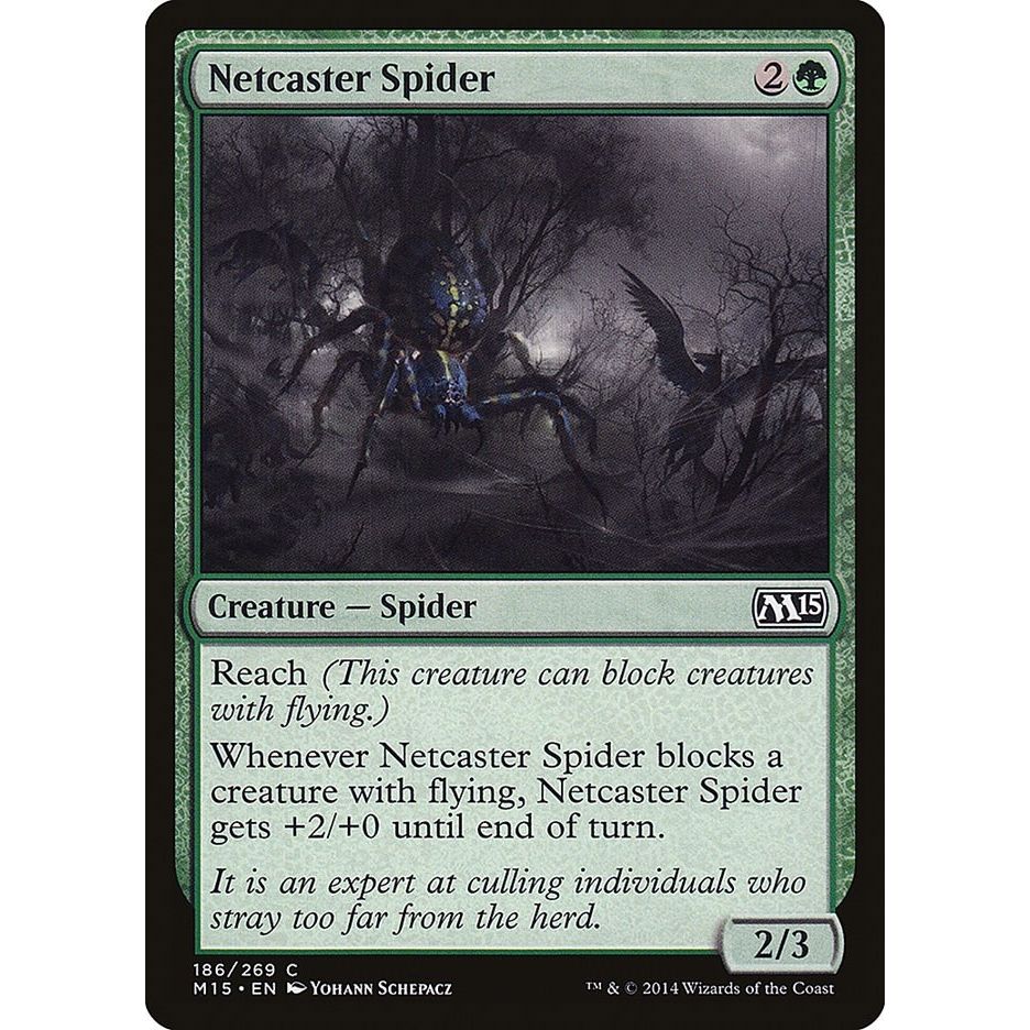 Image for Netcaster Spider (186) (M15) - Magic: The Gathering