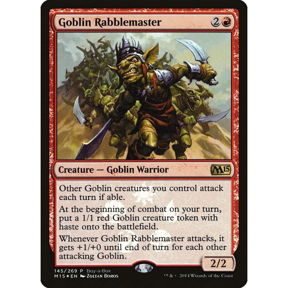 Image for Goblin Rabblemaster (145) (BABP) - Magic: The Gathering