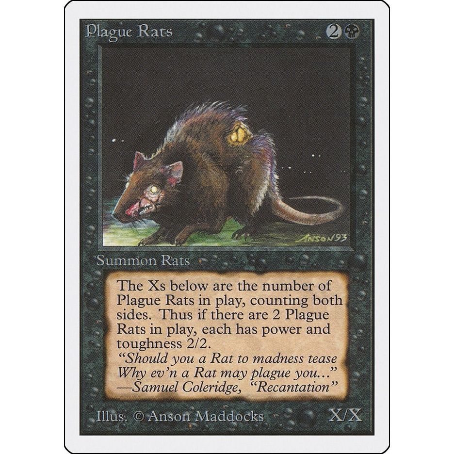 Image for Plague Rats (2ED) - Magic: The Gathering