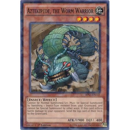 Image for Aztekipede, the Worm Warrior (Shatterfoil) (BP03-EN041) (BP03) - YuGiOh