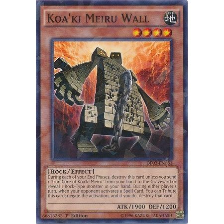 Image for Koa'ki Meiru Wall (Shatterfoil) (BP03-EN081) (BP03) - YuGiOh