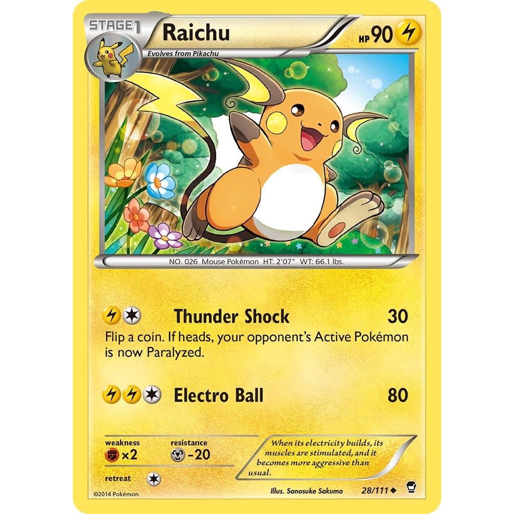 Image for Raichu (28/111) (FFI) - Pokemon