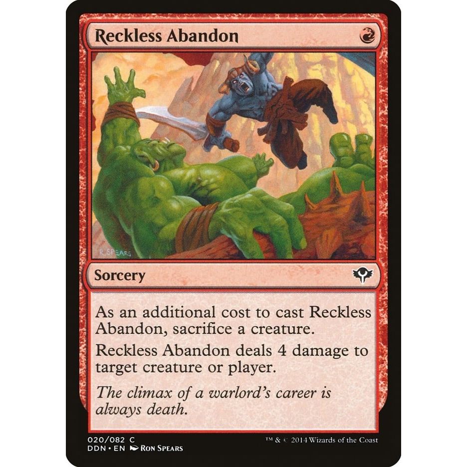 Image for Reckless Abandon (20) (DDN) - Magic: The Gathering