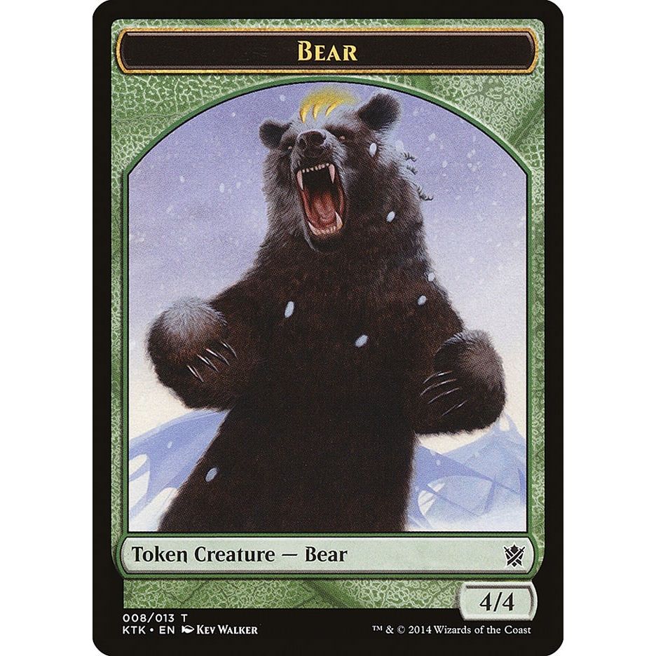 Image for Bear Token (8) (KTK) - Magic: The Gathering