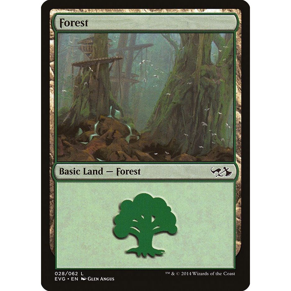 Image for Forest (028) (EVG) (28) (DD3) - Magic: The Gathering