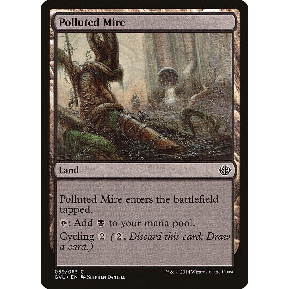 Image for Polluted Mire (59) (DD3) - Magic: The Gathering