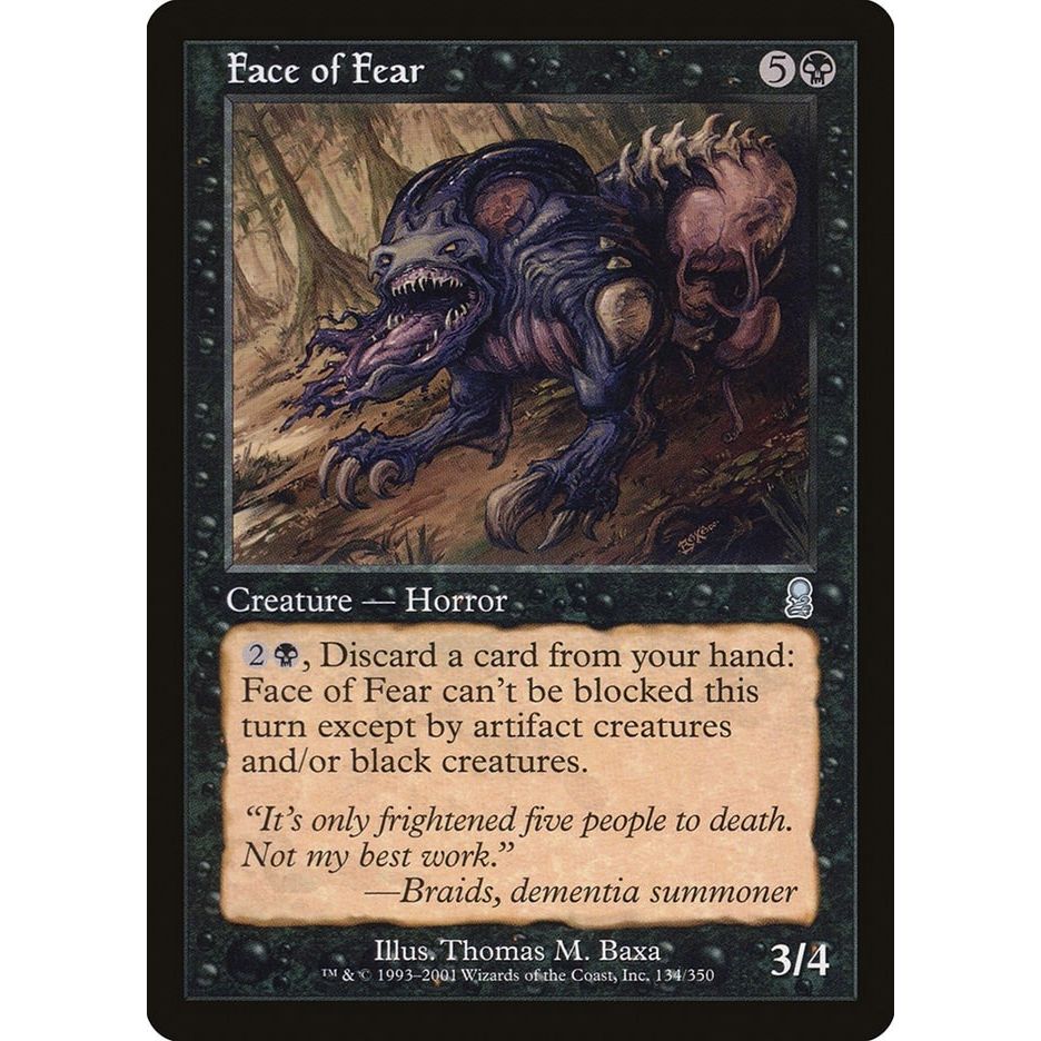 Image for Face of Fear (134) (ODY) - Magic: The Gathering