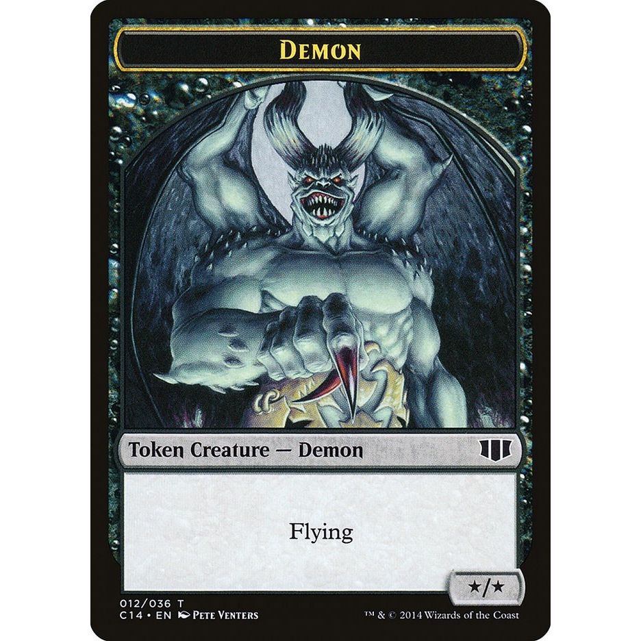 Image for Demon (012) // Zombie (016) Double-Sided Token (12 // 16) (C14) - Magic: The Gathering