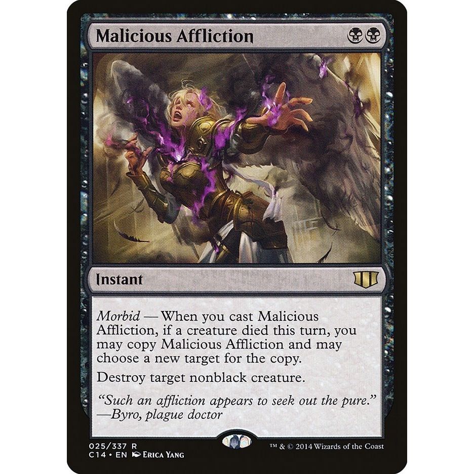 Image for Malicious Affliction (25) (C14) - Magic: The Gathering