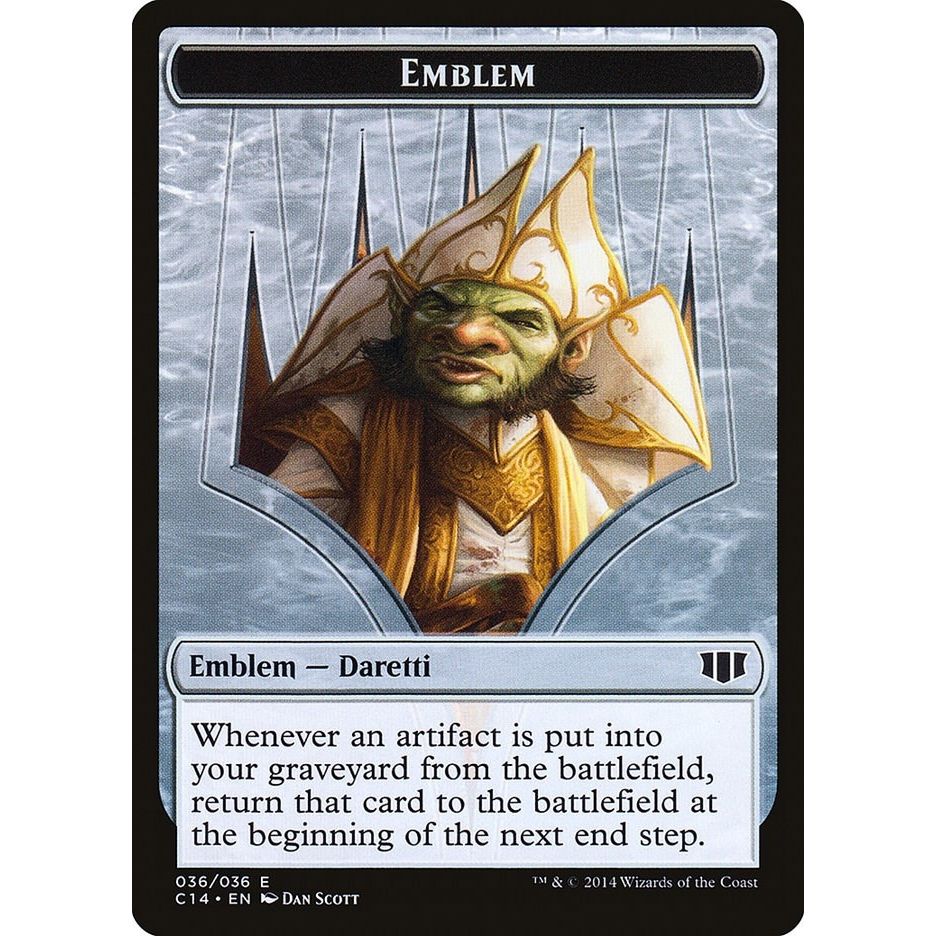 Image for Emblem - Daretti, Scrap Savant // Tuktuk the Returned Double-Sided Token (36 // 31) (C14) - Magic: The Gathering