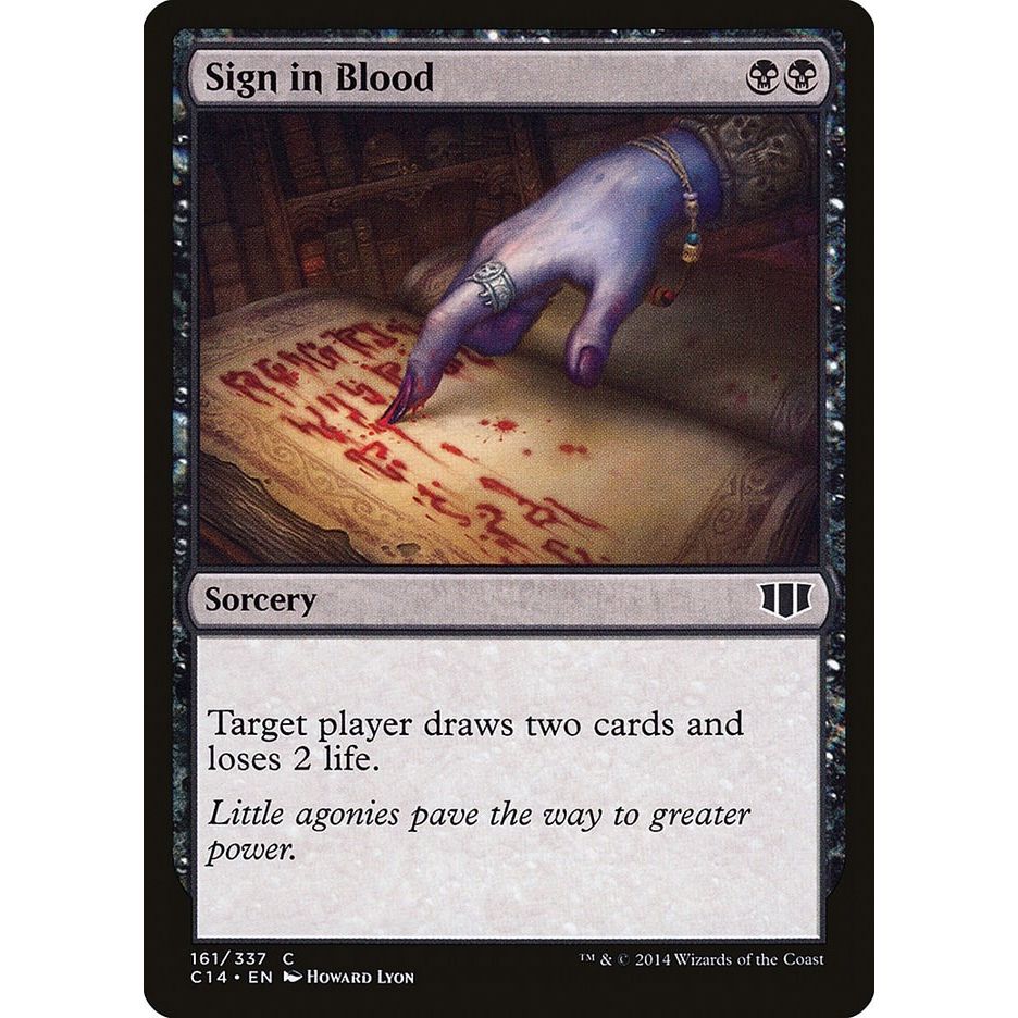 Image for Sign in Blood (161) (C14) - Magic: The Gathering