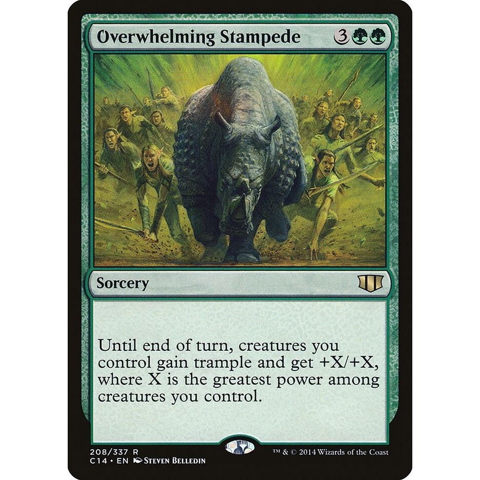 Image for Overwhelming Stampede (208) (C14) - Magic: The Gathering