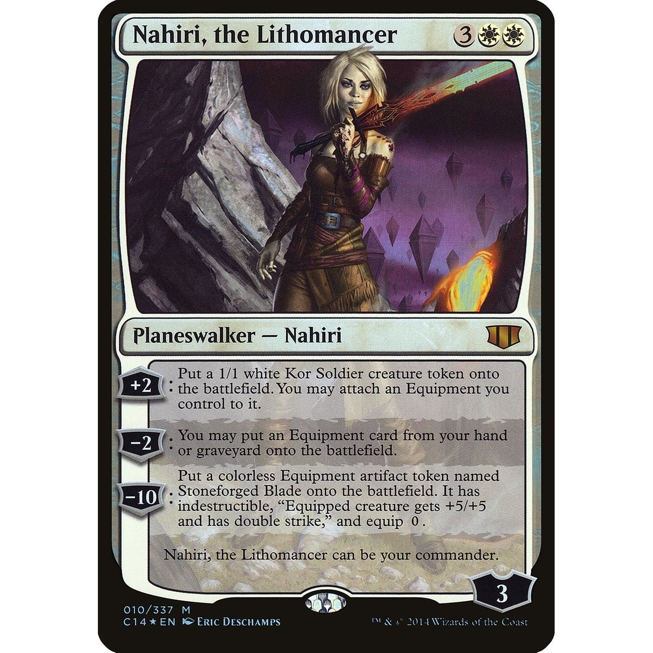 Image for Nahiri, the Lithomancer (Commander 2014) (10) (OVER) - Magic: The Gathering