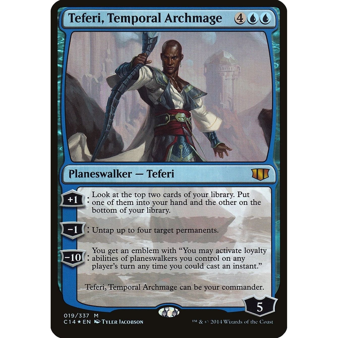 Image for Teferi, Temporal Archmage (Commander 2014) (19) (OVER) - Magic: The Gathering